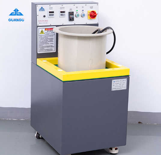 What is the principle of magnetic polishing machine